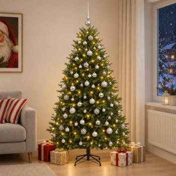 Künstlicher Weihnachtsbaum mit Kugel 180 cm 300 LEDs