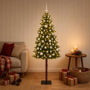 ARDEBO.de - Künstlicher Weihnachtsbaum mit Kugel 150 cm 150 LEDs