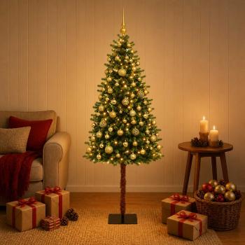 ARDEBO.de - Künstlicher Weihnachtsbaum mit Kugel 120 cm 150 LEDs