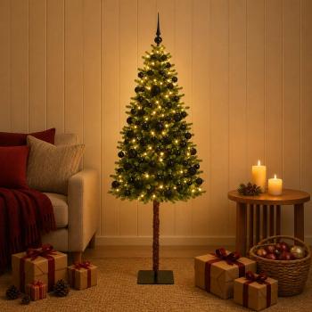 ARDEBO.de - Künstlicher Weihnachtsbaum mit Kugel 120 cm 150 LEDs