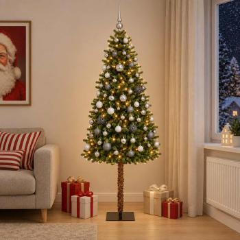 ARDEBO.de - Künstlicher Weihnachtsbaum mit Kugel 180 cm 300 LEDs