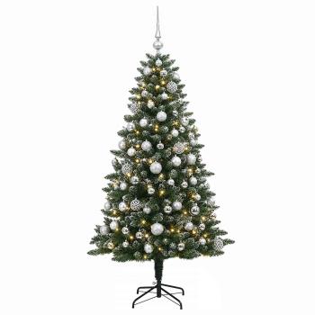 Künstlicher Weihnachtsbaum mit Kugel 180 cm 300 LEDs