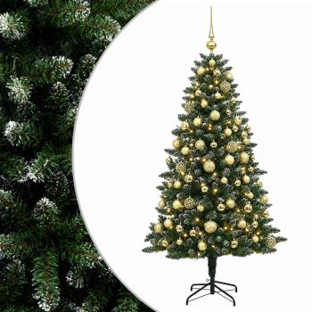 Künstlicher Weihnachtsbaum mit Kugel 210 cm 300 LEDs