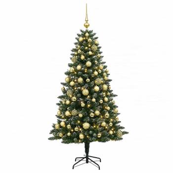 Künstlicher Weihnachtsbaum mit Kugel 210 cm 300 LEDs