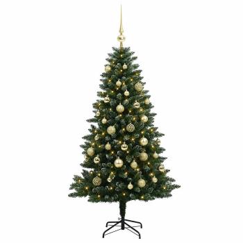 Künstlicher Weihnachtsbaum mit Kugel 120 cm 150 LEDs