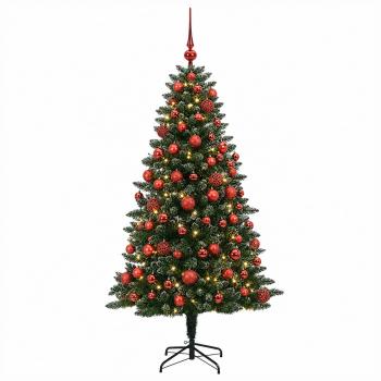 Künstlicher Weihnachtsbaum mit Kugel 180 cm 300 LEDs