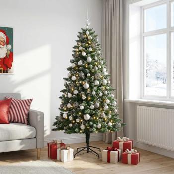 Künstlicher Weihnachtsbaum mit Kugel 210 cm 300 LEDs
