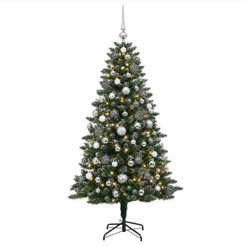 Künstlicher Weihnachtsbaum mit Kugel 210 cm 300 LEDs