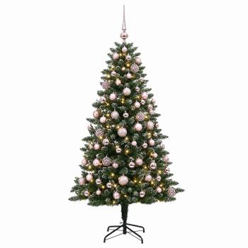 Künstlicher Weihnachtsbaum mit Kugel 210 cm 300 LEDs