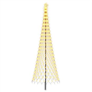 LED-Weihnachtsbaum EKENAS 400 cm 450 LEDs Warmes Weiß Eisen