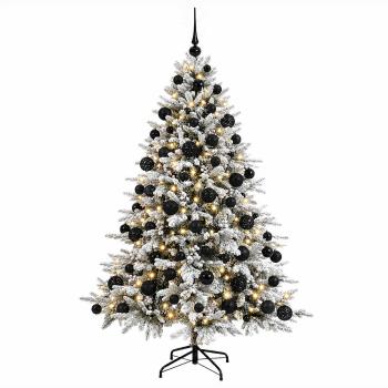 Künstlicher Weihnachtsbaum mit Weihnachtskugel 240 cm 300 LEDs