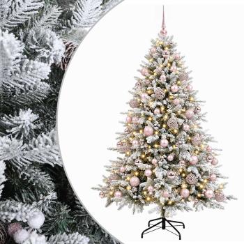 Künstlicher Weihnachtsbaum mit Weihnachtskugel 240 cm 300 LEDs