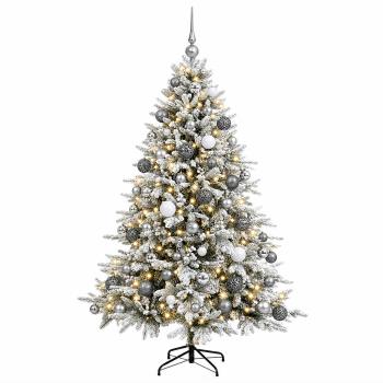 Künstlicher Weihnachtsbaum mit Weihnachtskugel 210 cm 300 LEDs