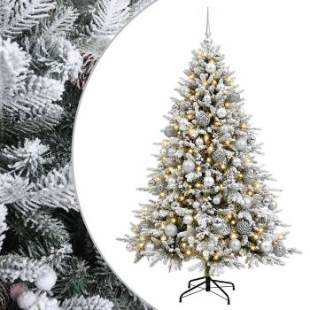 Künstlicher Weihnachtsbaum mit Weihnachtskugel 180 cm 300 LEDs