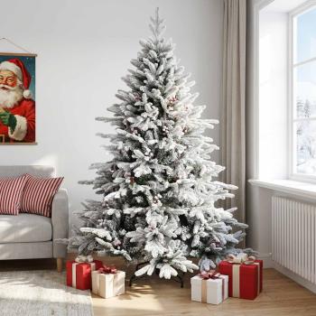 ARDEBO.de - Künstlicher klappbarer Weihnachtsbaum 240 cm PVC und Metall