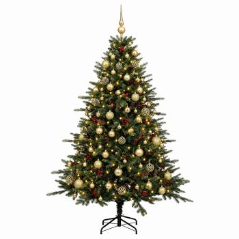 Künstlicher Weihnachtsbaum mit Weihnachtskugel 240 cm 300 LEDs