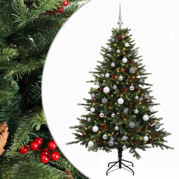 Künstlicher Weihnachtsbaum mit Weihnachtskugel 150 cm 150 LEDs