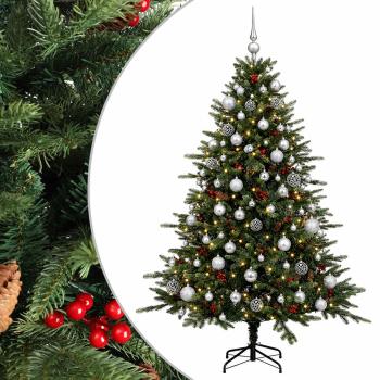 Künstlicher Weihnachtsbaum mit Weihnachtskugel 180 cm 300 LEDs
