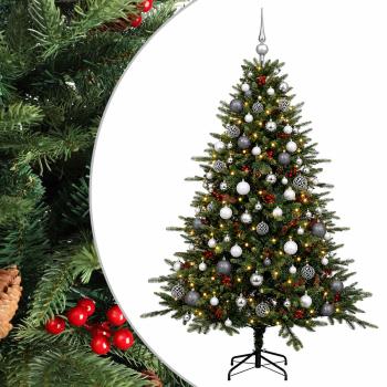 Künstlicher Weihnachtsbaum mit Weihnachtskugel 210 cm 300 LEDs