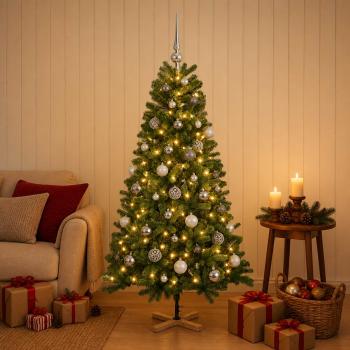 Künstlicher Weihnachtsbaum mit Weihnachtskugel 150 cm 150 LEDs