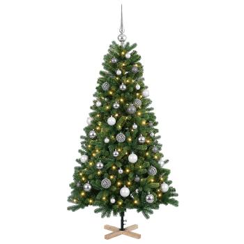 Künstlicher Weihnachtsbaum mit Weihnachtskugel 150 cm 150 LEDs