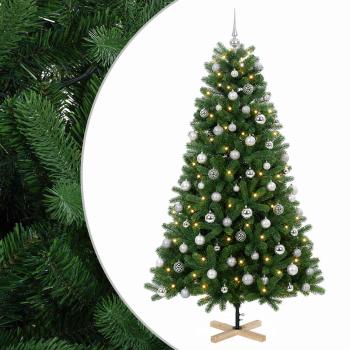 Künstlicher Weihnachtsbaum mit Weihnachtskugel 240 cm 300 LEDs