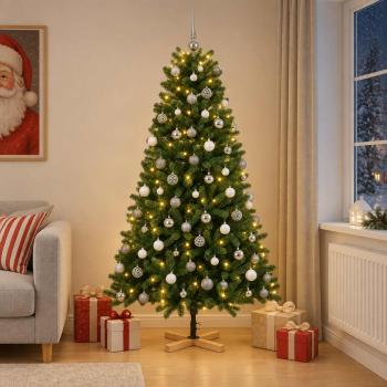 ARDEBO.de - Künstlicher Weihnachtsbaum mit Weihnachtskugel 240 cm 300 LEDs