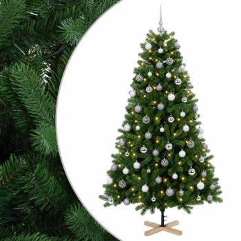 Künstlicher Weihnachtsbaum mit Weihnachtskugel 240 cm 300 LEDs
