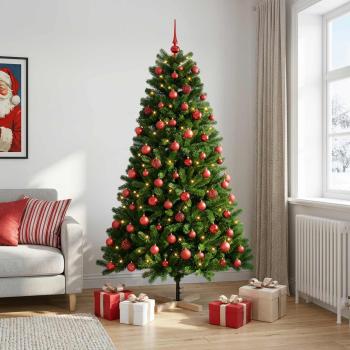 Künstlicher Weihnachtsbaum mit Weihnachtskugel 240 cm 300 LEDs