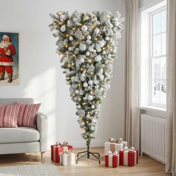 ARDEBO.de - Künstlicher Weihnachtsbaum mit Weihnachtskugeln 180 cm 300 LEDs