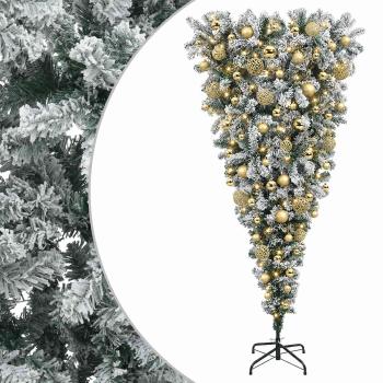 Künstlicher Weihnachtsbaum mit Weihnachtskugeln 180 cm 300 LEDs