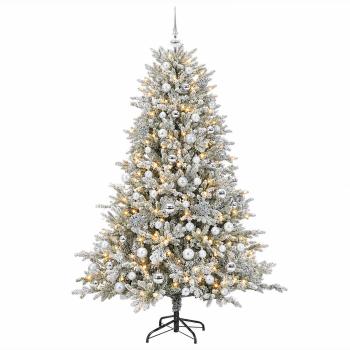 Künstlicher Weihnachtsbaum mit Weihnachtskugel 180 cm 300 LEDs