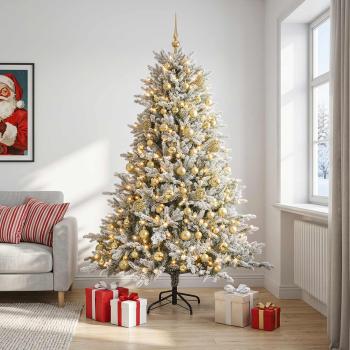 Künstlicher Weihnachtsbaum mit Kugel 240 cm 300 LEDs