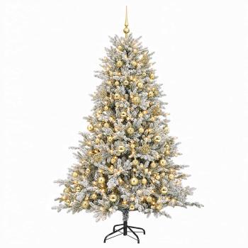 Künstlicher Weihnachtsbaum mit Kugel 240 cm 300 LEDs