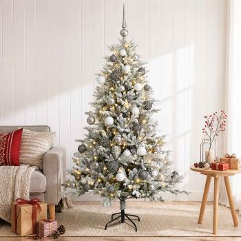 ARDEBO.de - Künstlicher Weihnachtsbaum mit Kugel 120 cm 150 LEDs