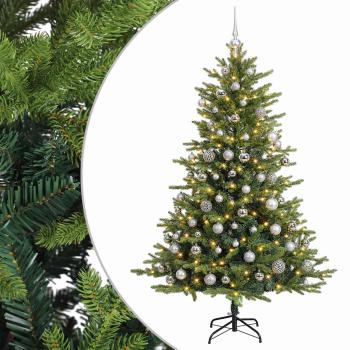 Künstlicher Weihnachtsbaum mit Weihnachtskugel 210 cm 300 LEDs