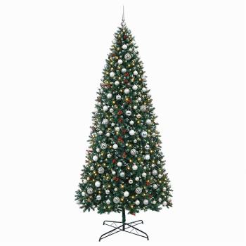 Künstlicher Weihnachtsbaum mit Klappsystem und Weihnachtskugeln