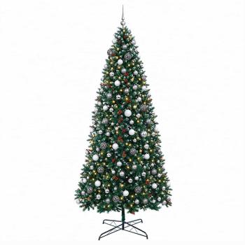 Künstlicher Weihnachtsbaum mit Klappsystem und Kugeln 500 cm