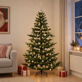 Künstlicher Weihnachtsbaum mit Weihnachtskugel 240 cm 300 LEDs