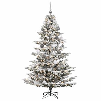 Künstlicher Weihnachtsbaum mit Weihnachtskugel 180 cm 300 LEDs