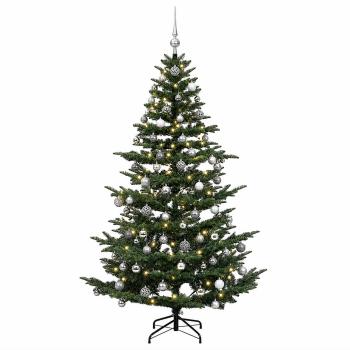 Künstlicher Weihnachtsbaum mit Weihnachtskugel 180 cm 300 LEDs