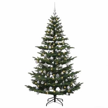 Künstlicher Weihnachtsbaum mit Weihnachtskugel 180 cm 300 LEDs