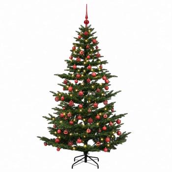 Künstlicher Weihnachtsbaum mit Weihnachtskugel 240 cm 300 LEDs