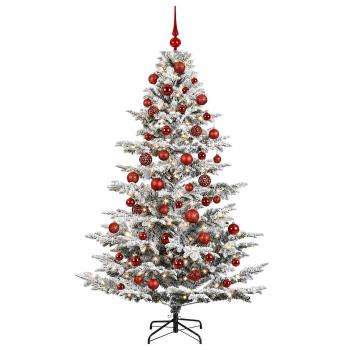 Künstlicher Weihnachtsbaum mit Weihnachtskugel 210 cm 300 LEDs