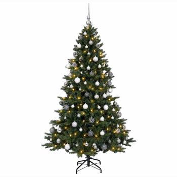 Künstlicher Weihnachtsbaum mit Weihnachtskugel 240 cm 300 LEDs