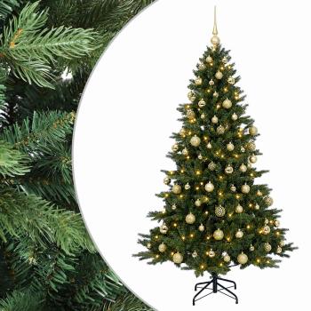 Künstlicher Weihnachtsbaum mit Weihnachtskugel 240 cm 300 LEDs