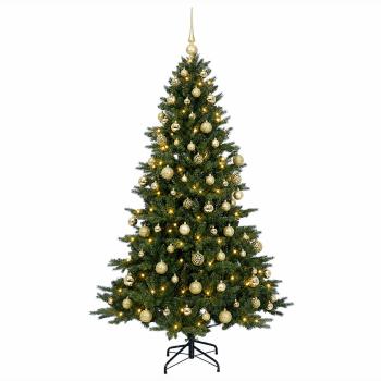 Künstlicher Weihnachtsbaum mit Weihnachtskugel 240 cm 300 LEDs