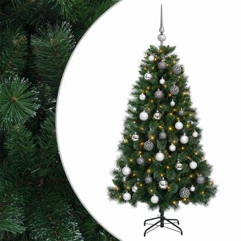 Künstlicher Weihnachtsbaum mit Weihnachtskugel 120 cm 150 LEDs