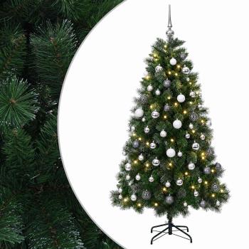 Künstlicher Weihnachtsbaum mit Weihnachtskugel 240 cm 300 LEDs