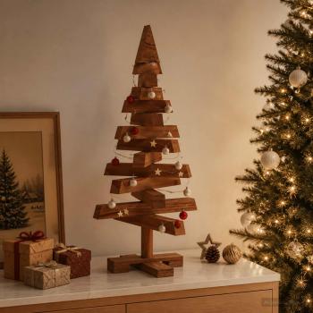 ARDEBO.de - Holz Weihnachtsbaum KOTKA 60 cm Massives Kiefernholz